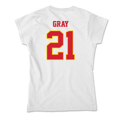 Pitt State - NCAA Women's Soccer : Trinity Gray - Soft Style Women’s T-Shirt-1