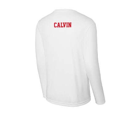 Pitt State - NCAA Men's Track & Field : Caleb Calvin - Activewear Long Sleeve T-Shirt-1