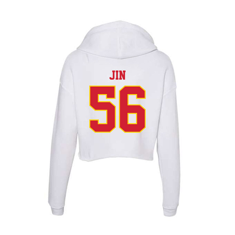 Pitt State - NCAA Football : Charlie Jin - Women's Crop Fleece Hoodie-1