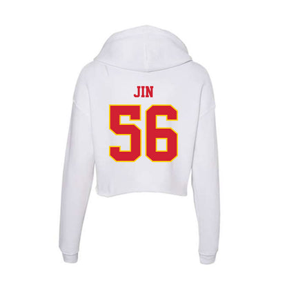 Pitt State - NCAA Football : Charlie Jin - Women's Crop Fleece Hoodie-1