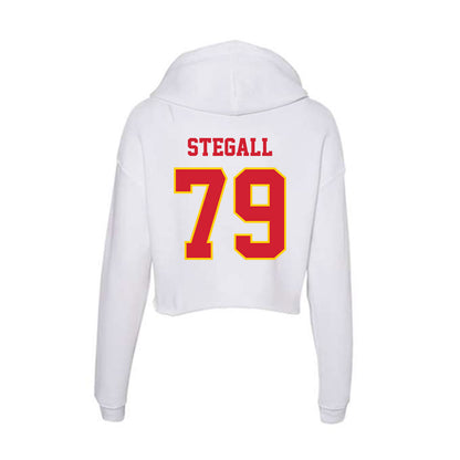 Pitt State - NCAA Football : Gage Stegall - Women's Crop Fleece Hoodie-1