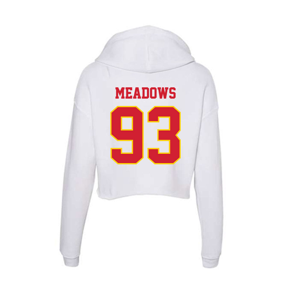 Pitt State - NCAA Football : Trevor Meadows - Women's Crop Fleece Hoodie-1