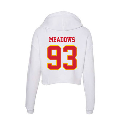 Pitt State - NCAA Football : Trevor Meadows - Women's Crop Fleece Hoodie-1