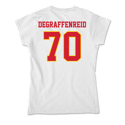 Pitt State - NCAA Football : Kaden Degraffenreid - Soft Style Women’s T-Shirt-1