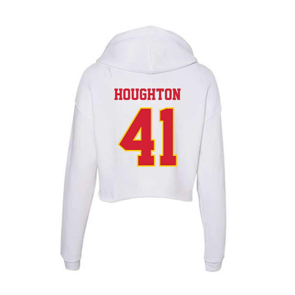 Pitt State - NCAA Football : Jayden Houghton - Women's Crop Fleece Hoodie-1