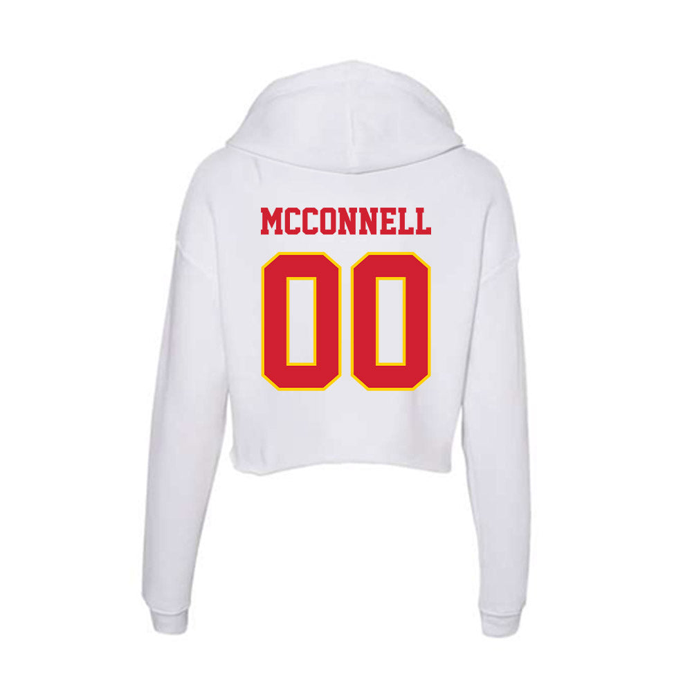 Pitt State - NCAA Football : Braven McConnell - Women's Crop Fleece Hoodie-1