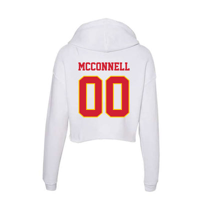 Pitt State - NCAA Football : Braven McConnell - Women's Crop Fleece Hoodie-1