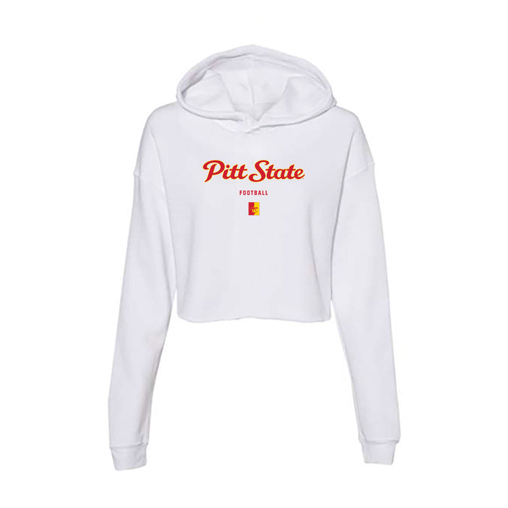 Pitt State - NCAA Football : Jahkobie Smith - Women's Crop Fleece Hoodie-0