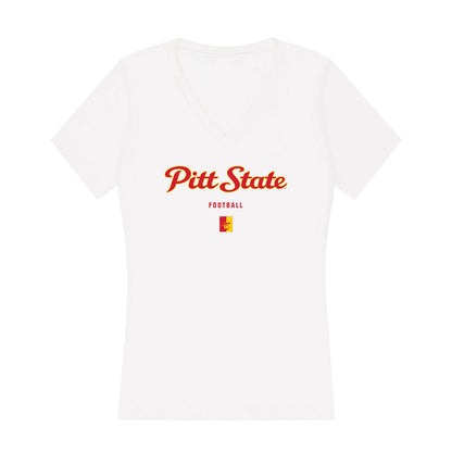 Pitt State - NCAA Football : Khali Best - Women's V-Neck T-Shirt-0