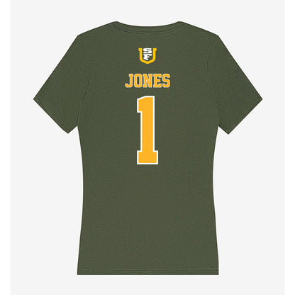 USFCA - NCAA Men's Soccer : Lucas Jones - Women's V-Neck T-Shirt-1