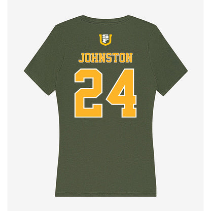 USFCA - NCAA Baseball : Garrett Johnston - Women's V-Neck T-Shirt-1