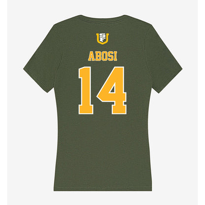 USFCA - NCAA Men's Basketball : Ben Abosi - Women's V-Neck T-Shirt-1