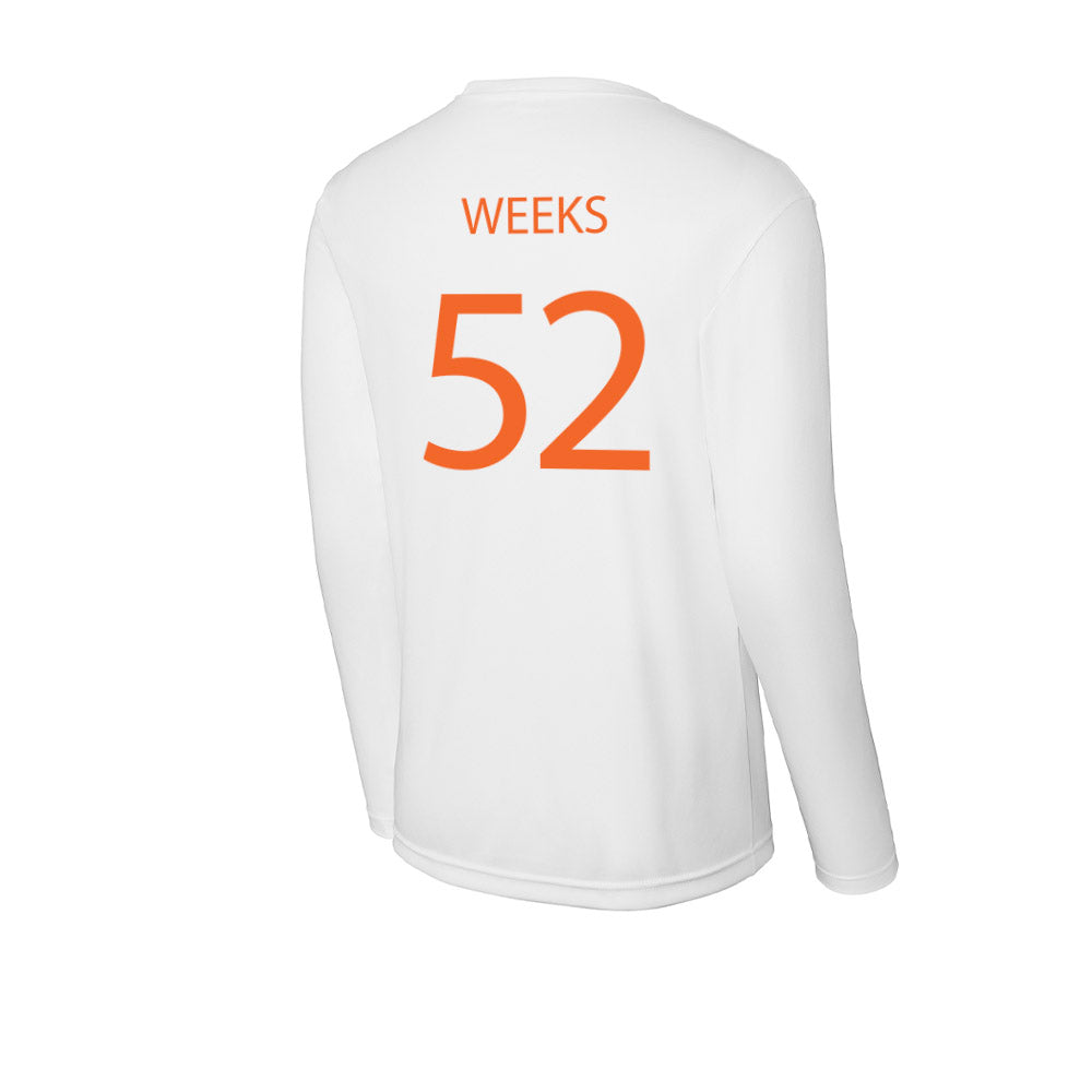 HWS - NCAA Football : Conor Weeks - Activewear Long Sleeve T-Shirt-1