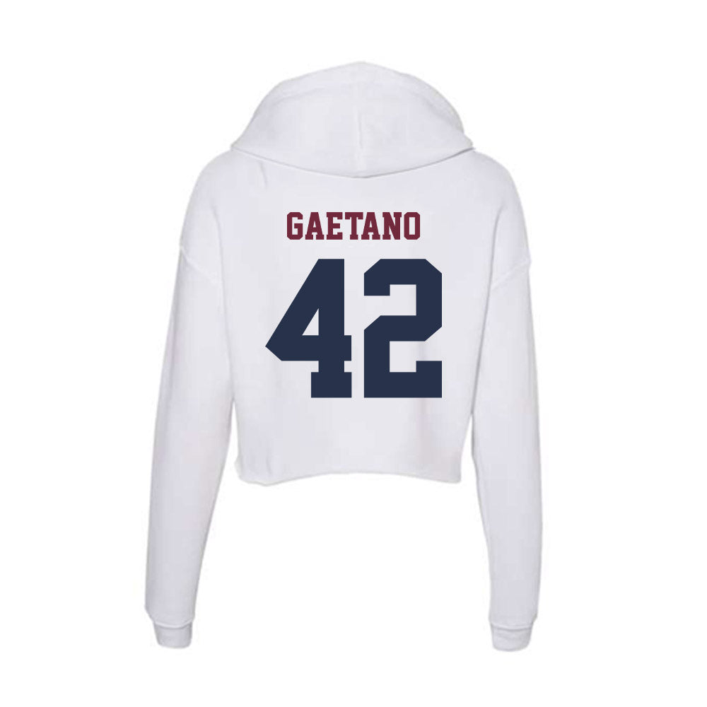 FDU - NCAA Baseball : Tyler Gaetano - Women's Crop Fleece Hoodie-1
