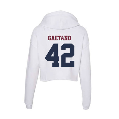 FDU - NCAA Baseball : Tyler Gaetano - Women's Crop Fleece Hoodie-1
