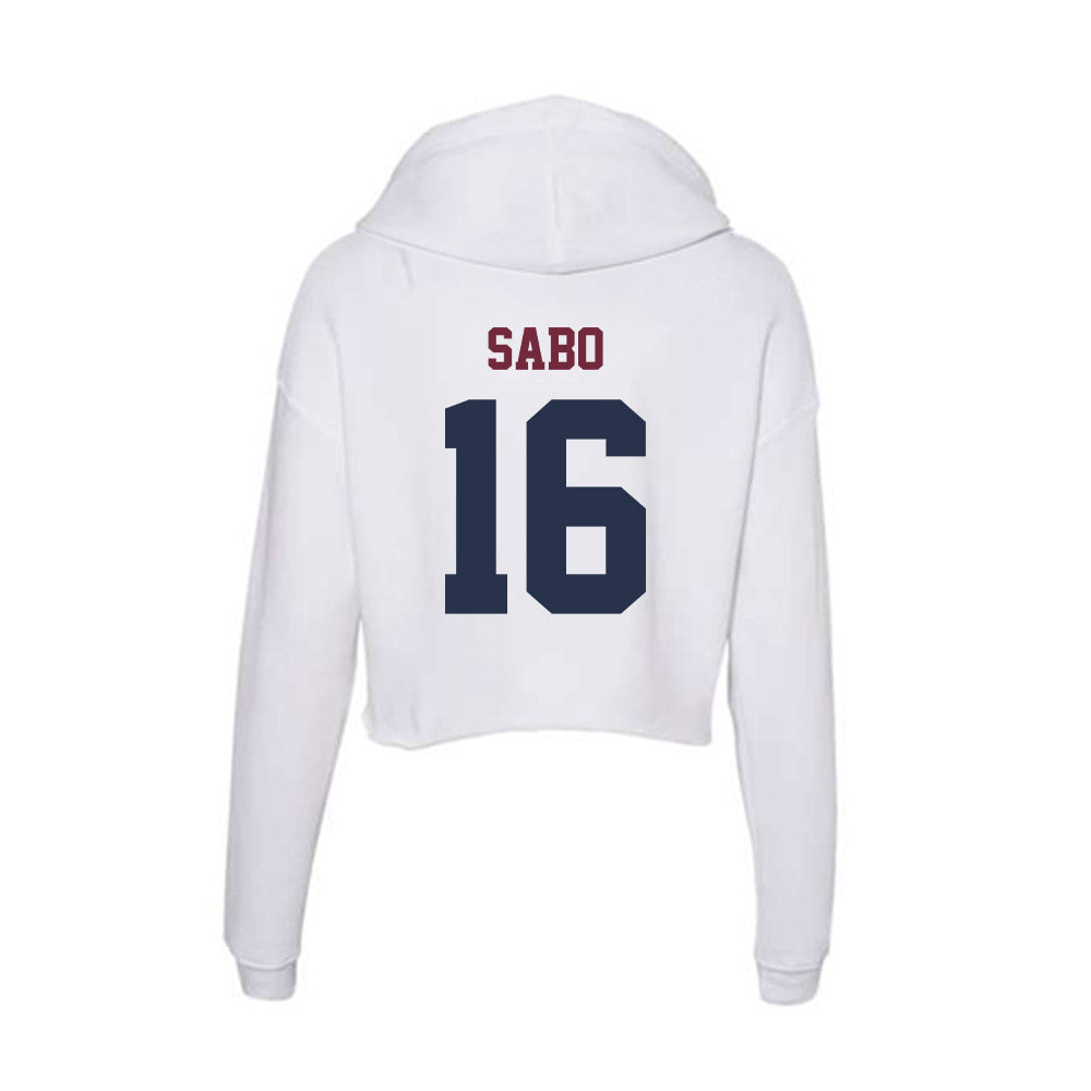 FDU - NCAA Baseball : Evan Sabo - Women's Crop Fleece Hoodie-1