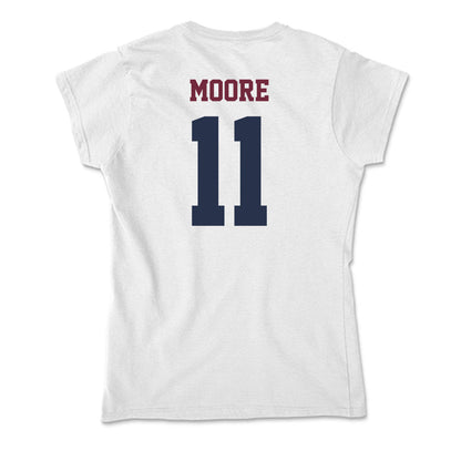 FDU - NCAA Men's Basketball : Sean Moore - Soft Style Women’s T-Shirt-1