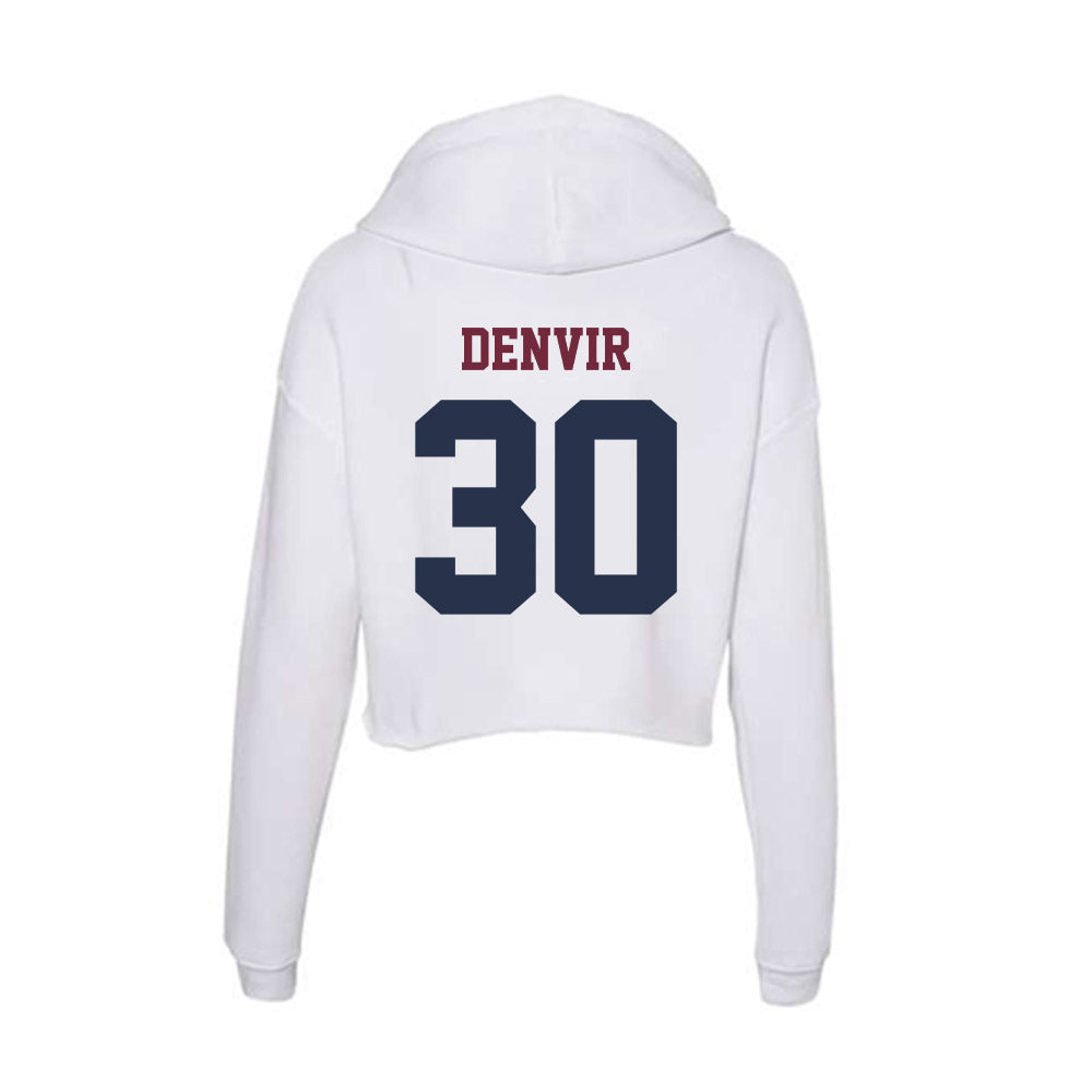 FDU - NCAA Men's Basketball : Frankie Denvir - Women's Crop Fleece Hoodie-1