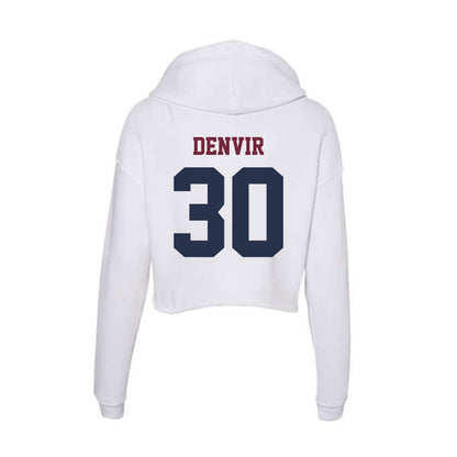 FDU - NCAA Men's Basketball : Frankie Denvir - Women's Crop Fleece Hoodie-1
