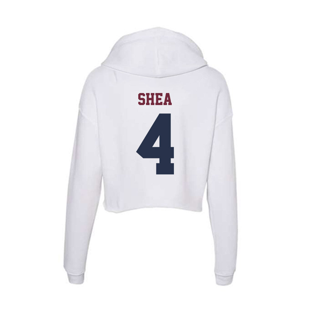 FDU - NCAA Men's Basketball : Aidan Shea - Women's Crop Fleece Hoodie-1