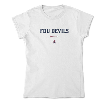 FDU - NCAA Baseball : Peter Longo - Soft Style Women’s T-Shirt-0