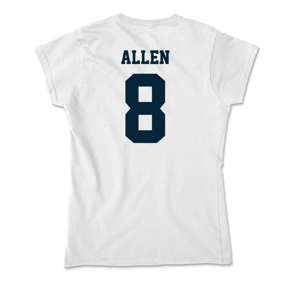 Utah State - NCAA Men's Basketball : Drake Allen - Soft Style Women’s T-Shirt-1