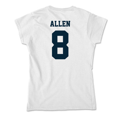 Utah State - NCAA Men's Basketball : Drake Allen - Soft Style Women’s T-Shirt-1
