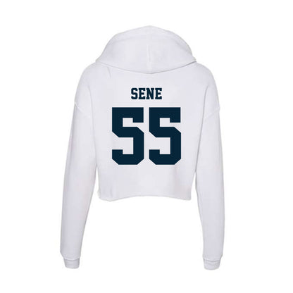 Utah State - NCAA Women's Basketball : Sophie Sene - Women's Crop Fleece Hoodie-1