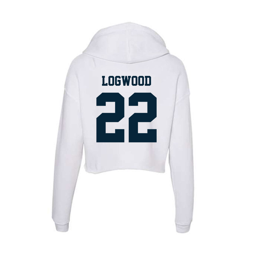 Utah State - NCAA Women's Basketball : Taliyah Logwood - Women's Crop Fleece Hoodie-1