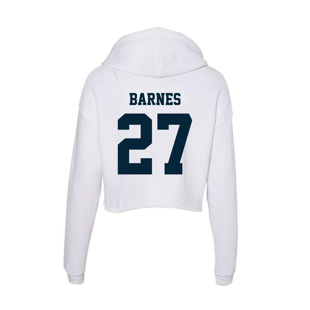 Utah State - NCAA Football : Blake Barnes - Women's Crop Fleece Hoodie-1