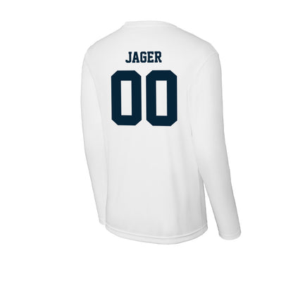 Utah State - NCAA Football : Abe Jager - Activewear Long Sleeve T-Shirt-1