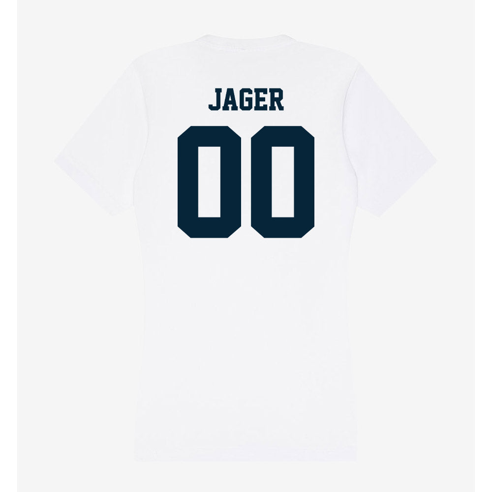 Utah State - NCAA Football : Abe Jager - Women's V-Neck T-Shirt-1