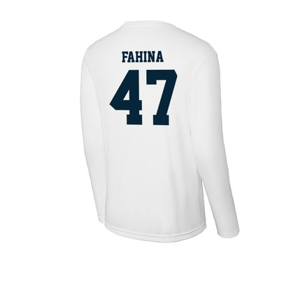 Utah State - NCAA Football : Naki Fahina - Activewear Long Sleeve T-Shirt-1