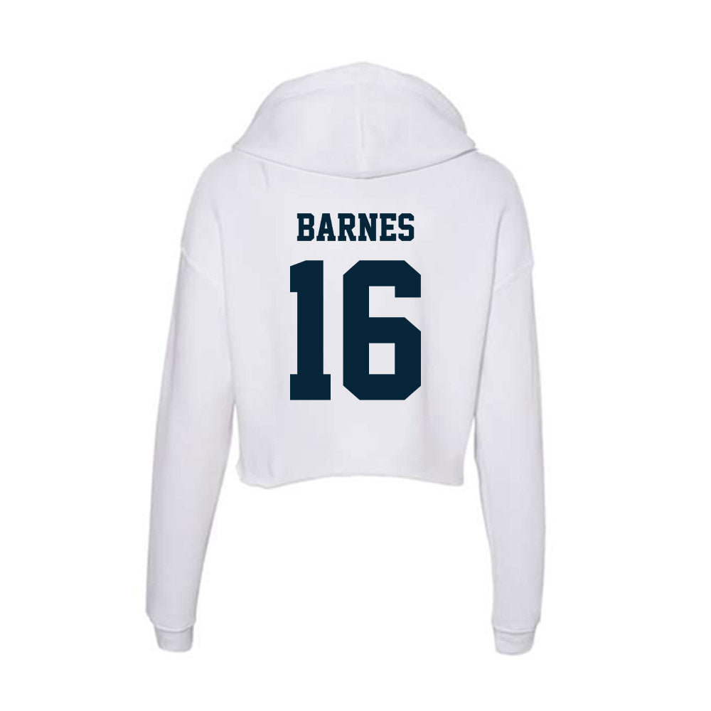 Utah State - NCAA Football : Bryson Barnes - Women's Crop Fleece Hoodie-1