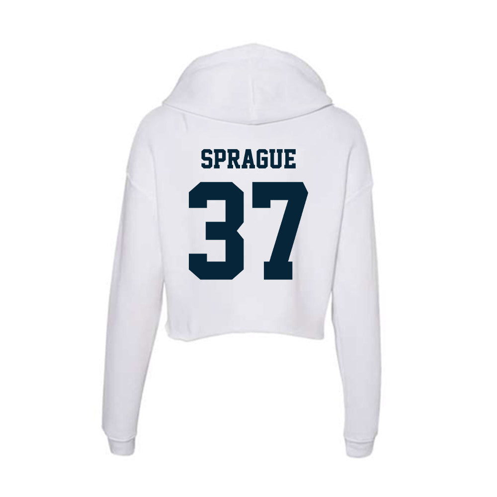 Utah State - NCAA Football : Dylan Sprague - Women's Crop Fleece Hoodie-1