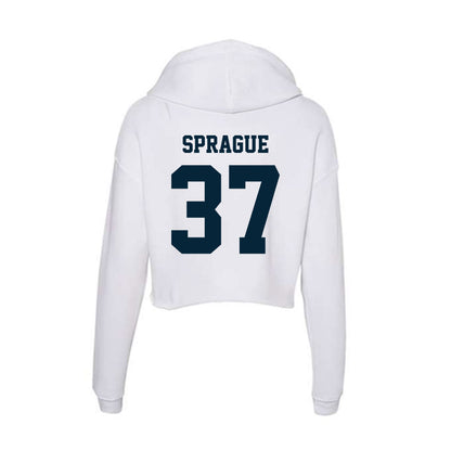 Utah State - NCAA Football : Dylan Sprague - Women's Crop Fleece Hoodie-1