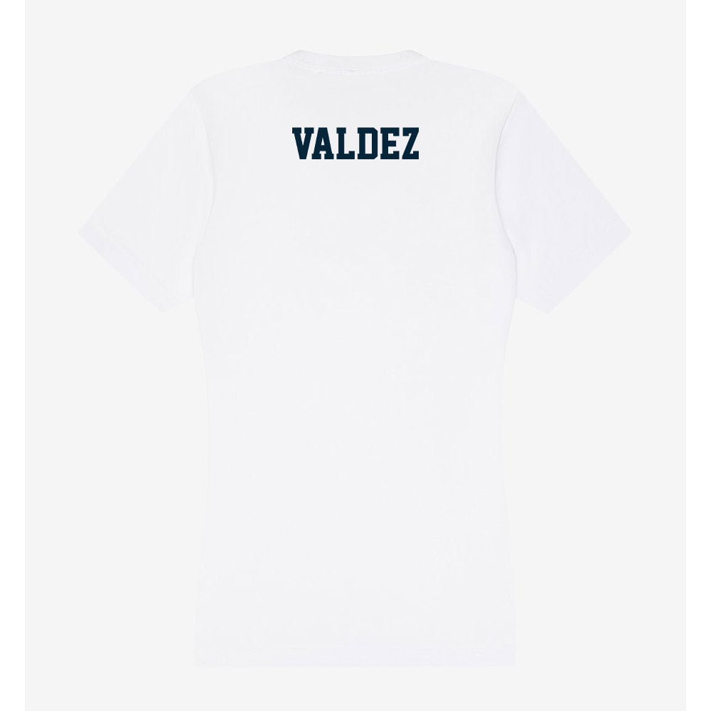 Utah State - NCAA Women's Gymnastics : Ali Valdez - Women's V-Neck T-Shirt-1