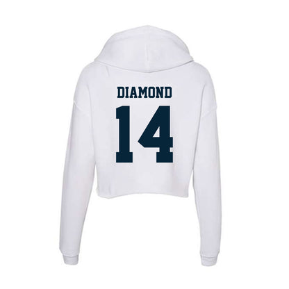 Utah State - NCAA Women's Soccer : Summer Diamond - Women's Crop Fleece Hoodie-1
