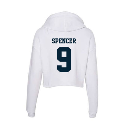 Utah State - NCAA Women's Volleyball : Hailey Spencer - Women's Crop Fleece Hoodie-1