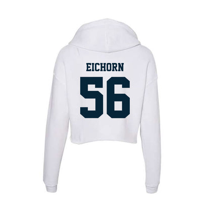 Utah State - NCAA Football : Jake Eichorn - Women's Crop Fleece Hoodie-1