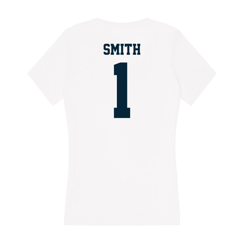 Utah State - NCAA Softball : Denay Smith - Women's V-Neck T-Shirt-1