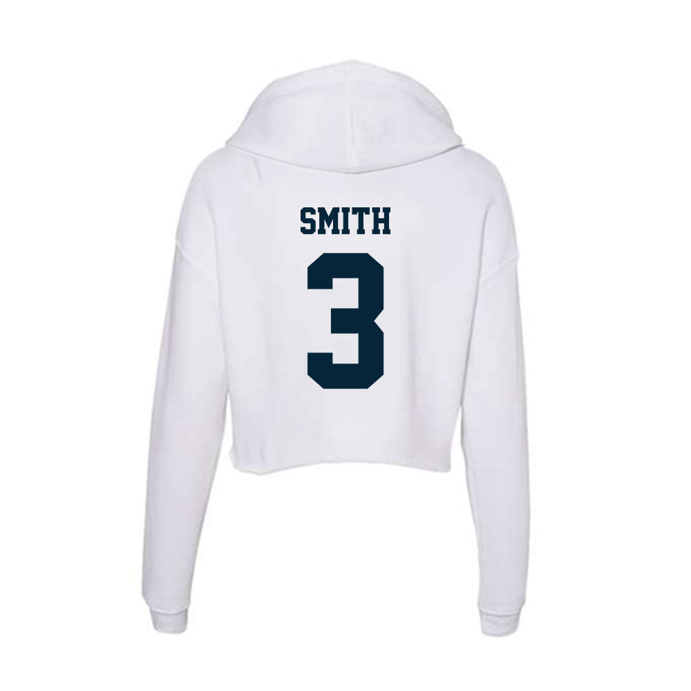 Utah State - NCAA Women's Basketball : Ava Smith - Women's Crop Fleece Hoodie-1