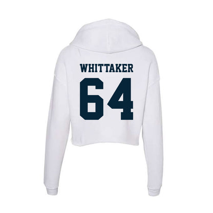 Utah State - NCAA Football : Caysen Whittaker - Women's Crop Fleece Hoodie-1