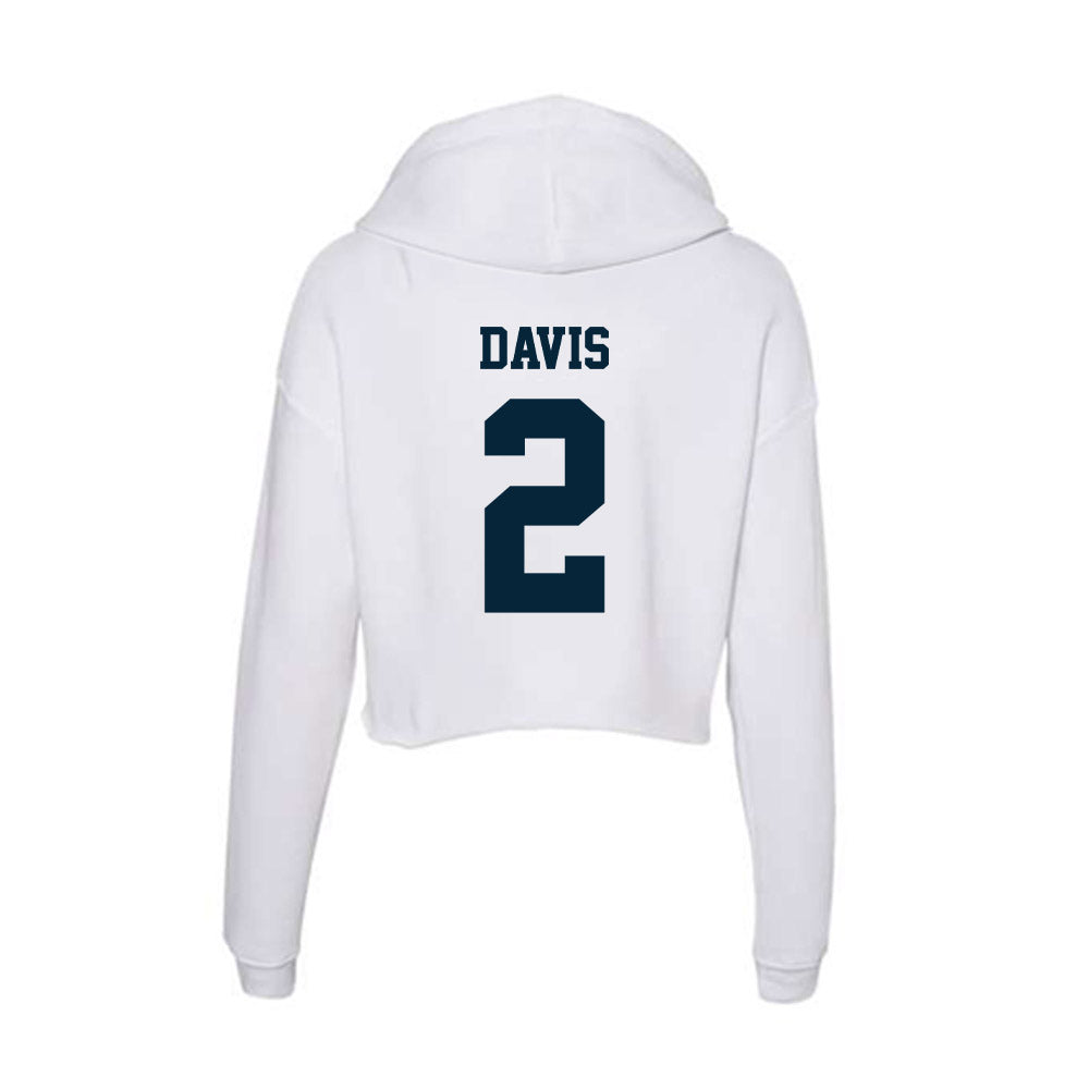 Utah State - NCAA Football : Miles Davis - Women's Crop Fleece Hoodie-1