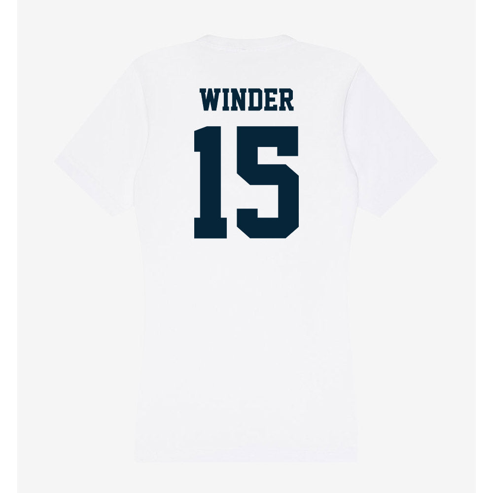 Utah State - NCAA Women's Soccer : Talia Winder - Women's V-Neck T-Shirt-1