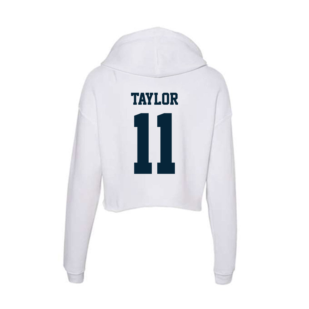 Utah State - NCAA Football : Bryson Taylor - Women's Crop Fleece Hoodie-1