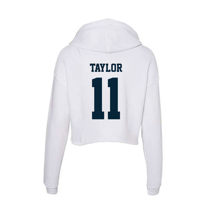 Utah State - NCAA Football : Bryson Taylor - Women's Crop Fleece Hoodie-1
