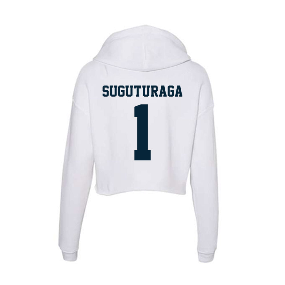 Utah State - NCAA Women's Basketball : Samiana Suguturaga - Women's Crop Fleece Hoodie-1