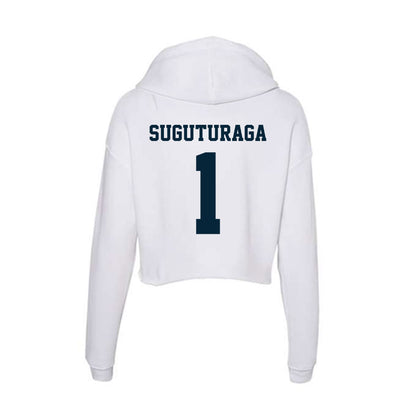 Utah State - NCAA Women's Basketball : Samiana Suguturaga - Women's Crop Fleece Hoodie-1