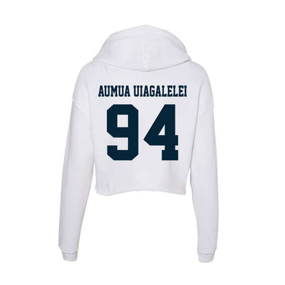 Utah State - NCAA Football : Kone Aumua Uiagalelei - Women's Crop Fleece Hoodie-1